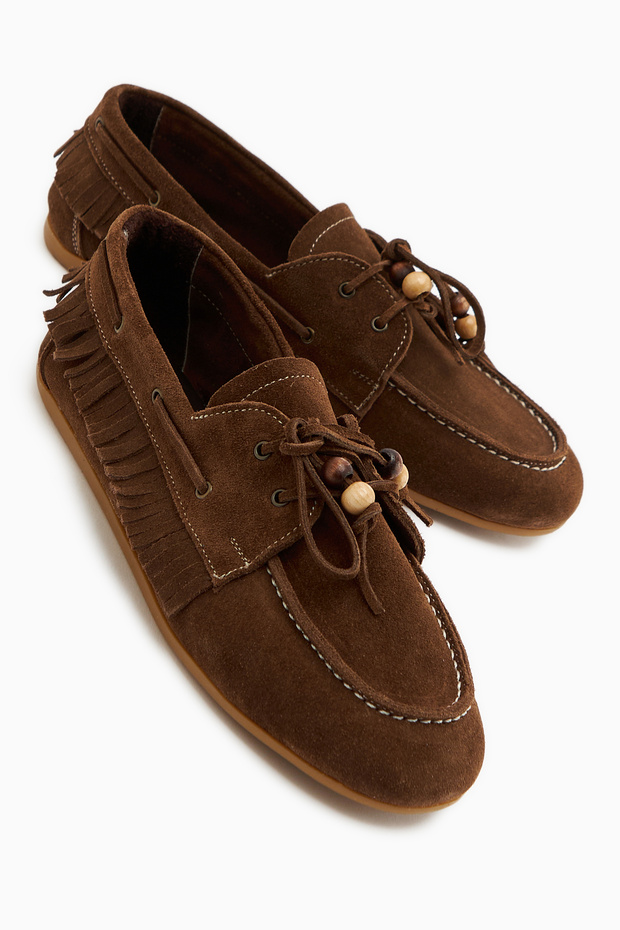 Rania Genuine Leather Brown Women's Loafer Shoes