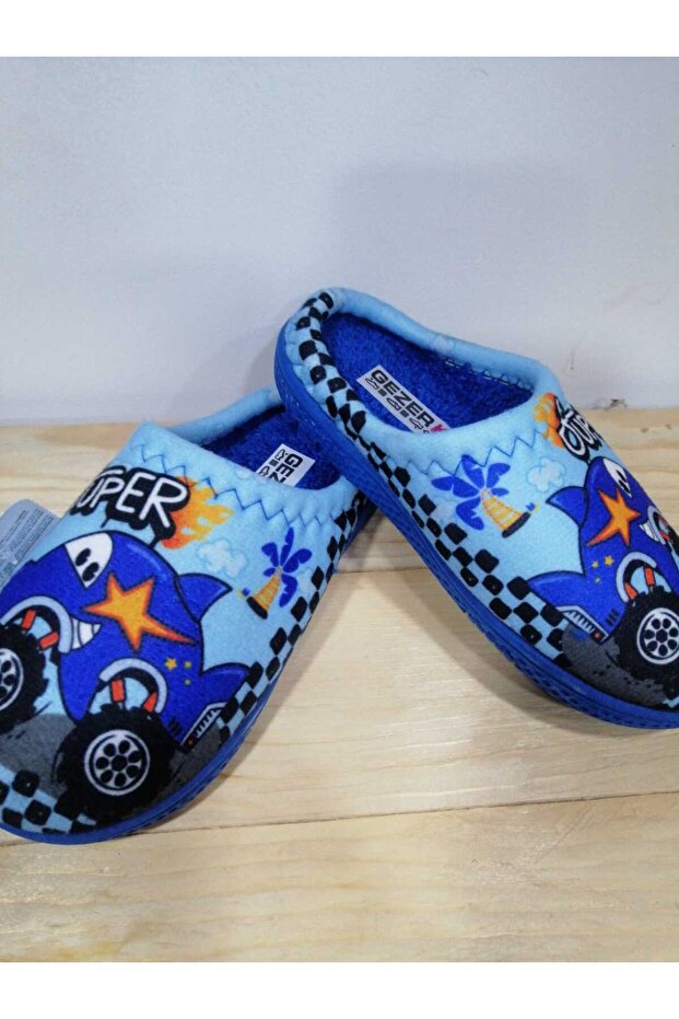 New Season Winter Car Patterned Cotton Comfortable Sole Boys' Home Slippers