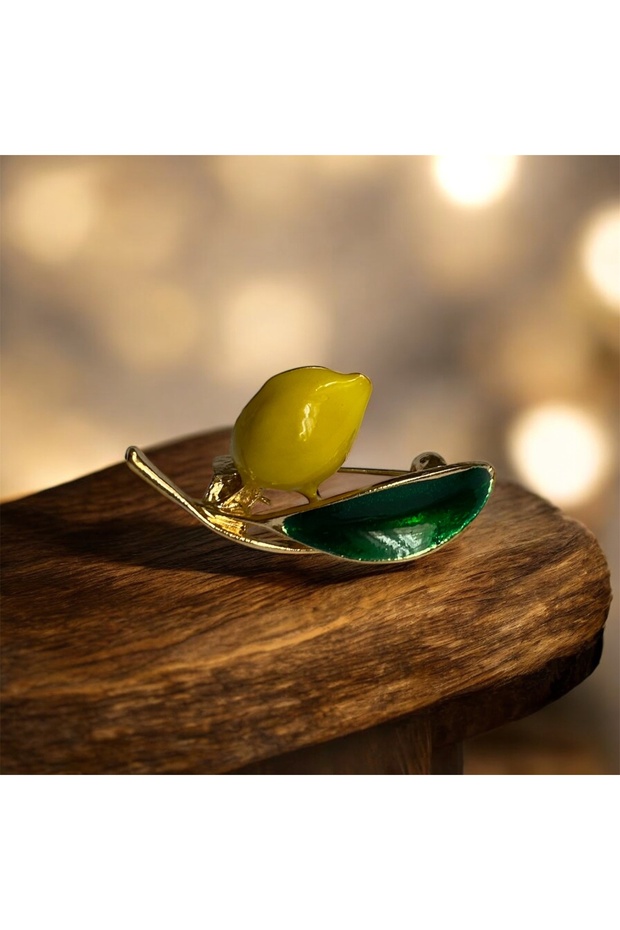 Limon Dalı Broş