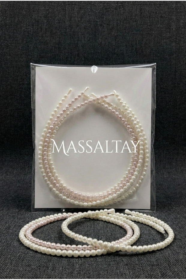 Cream Pearl Crown 10 Pieces | Bridal Crown, Henna and Organizational Hair Accessory