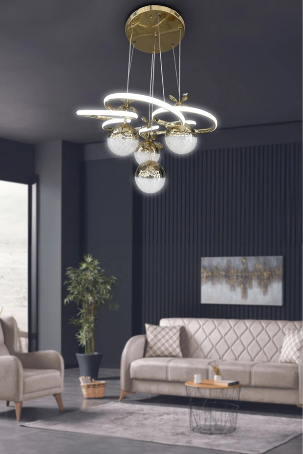 Florya 4 Top Modern Sarkıt Led Avize - 3