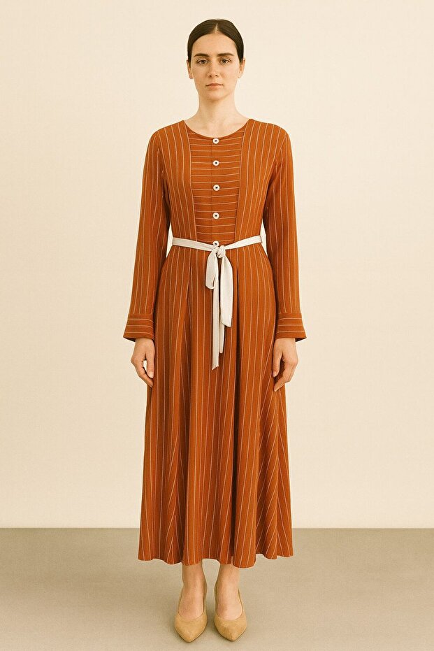 Ριγέ Φόρεμα - 1