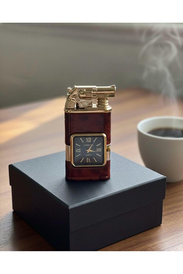 SAAT MODELLİ SAATLİ ÇAKMAK ÇİFT YANMALI - 3