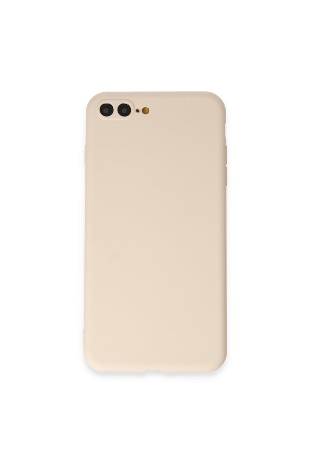 حافظة سيليكون أولى لـ iPhone 7 Plus - كريمي