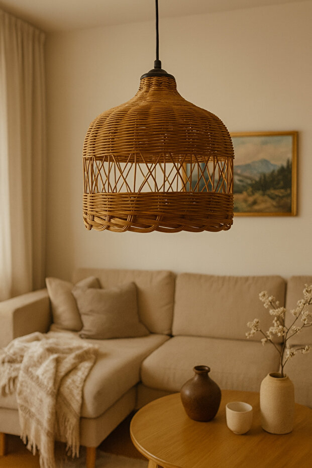 Rattan avize