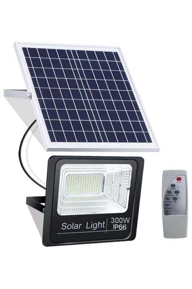 Solar Flood Light - Remote Control, Dusk-to-Dawn, 6500K Daylight White, IP66, 300W–5000W