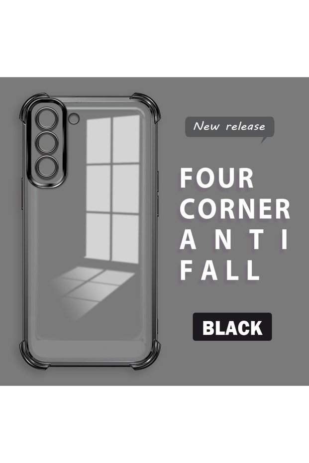 Samsung Galaxy S21 Fe 5g Compatible Four Corner Thickened Anti Fall Transparent Silicone Coating Case