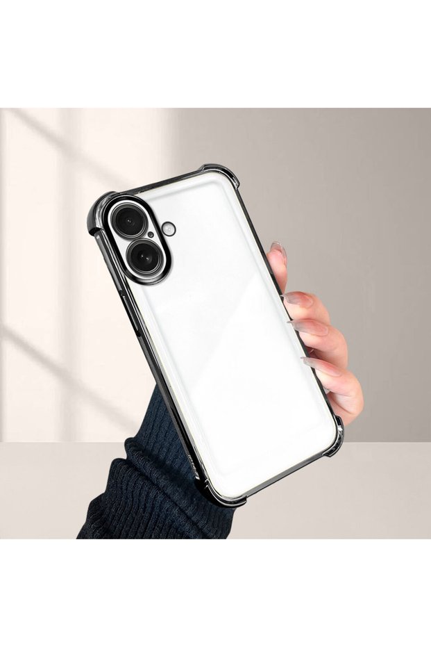 iPhone 16 Compatible Case Anti-Drop Plating Transparent Silicone Phone Case