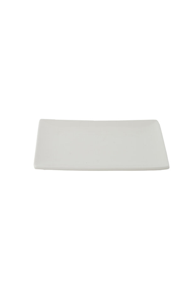 white square porcelain serving dish