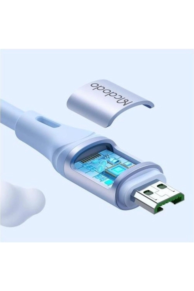 CA-1853 Micro USB 4A Hızlı Data ve Şarj Kablosu 1.2m - Mor - 3