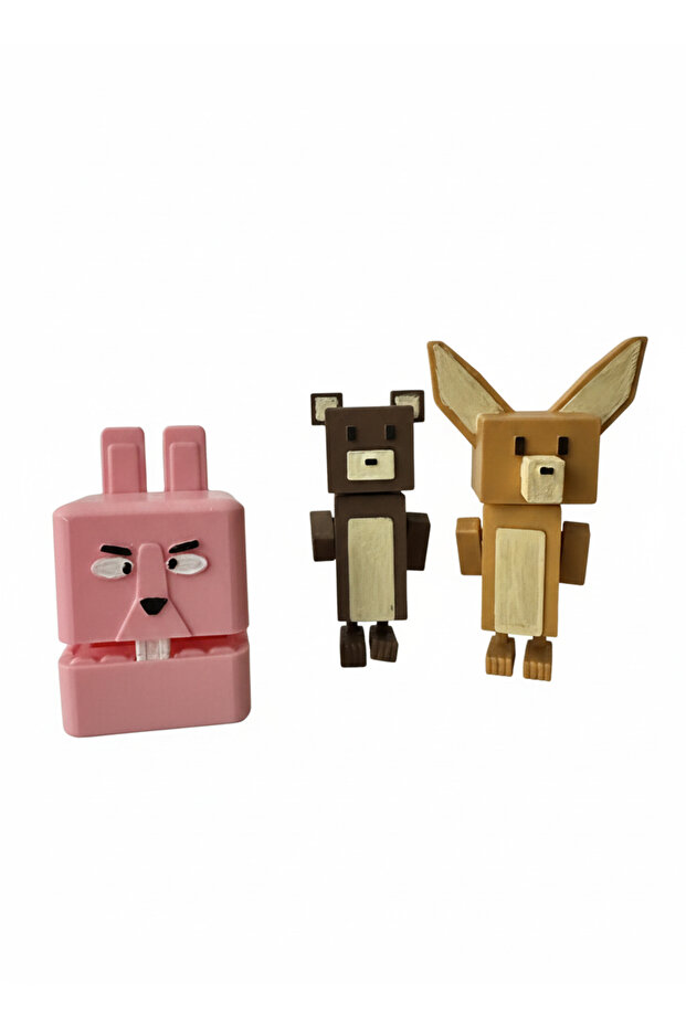 Super Bear Adventures-3D figür | Üçlü Set - 1