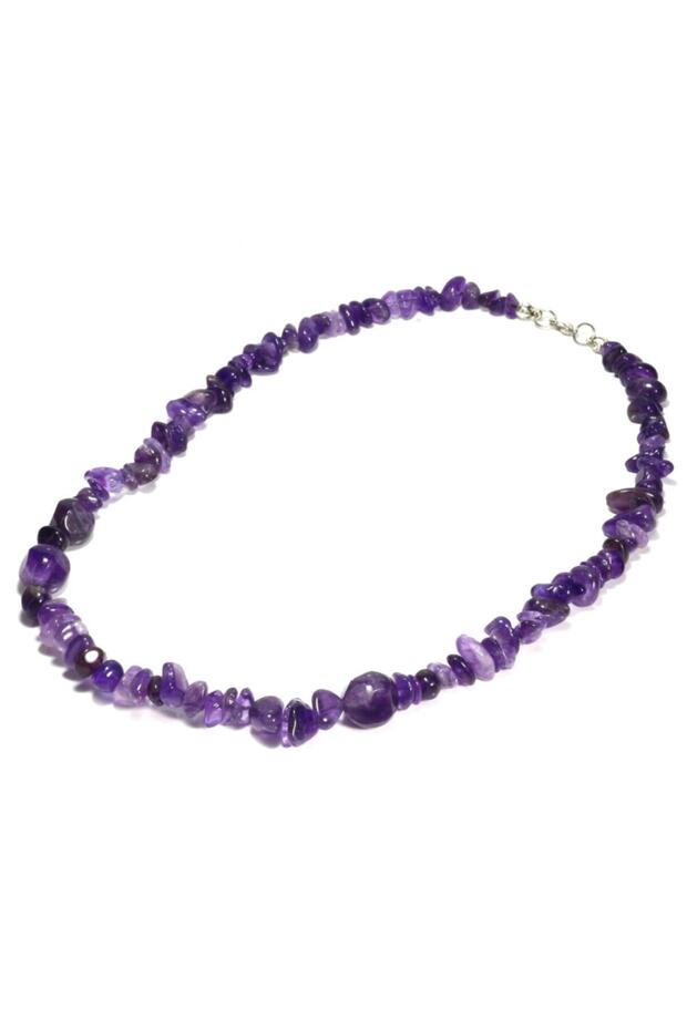 Amethyst Broken Stone Design Women's Necklace