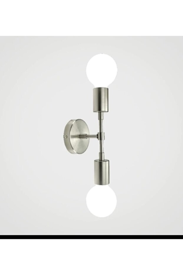 Retro Matte Chrome Metal 2-Piece Decorative Rustic Wall
