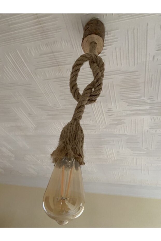 Sarkıt Tekli Avize Halatlı Model Kütüklü - 1