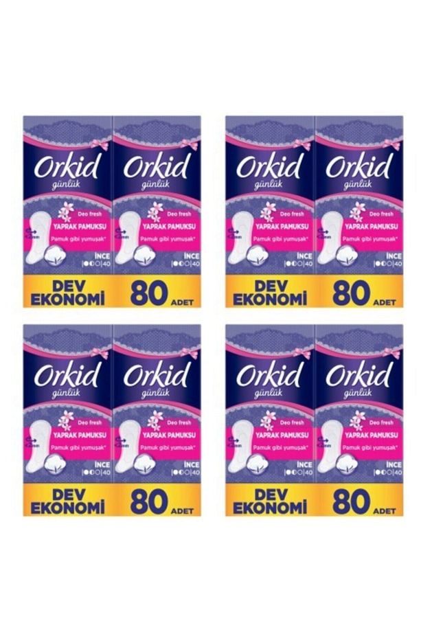 Yaprak Pamuksu Günlük Ped Deo Fresh 80 X 4 Adet Dev Ekonomi Paketi - 1
