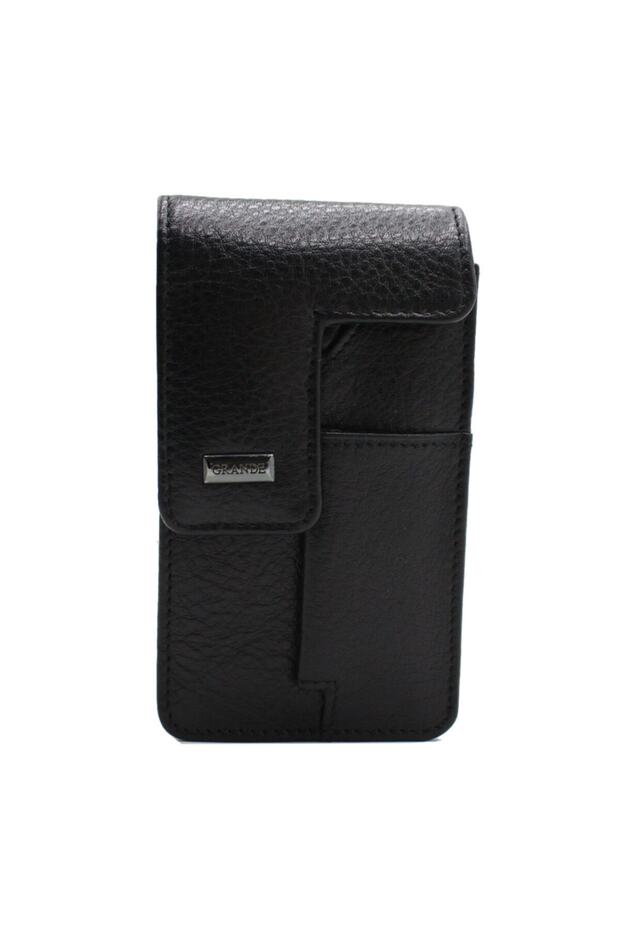 451 100% Genuine Leather Cigarette Holder Black