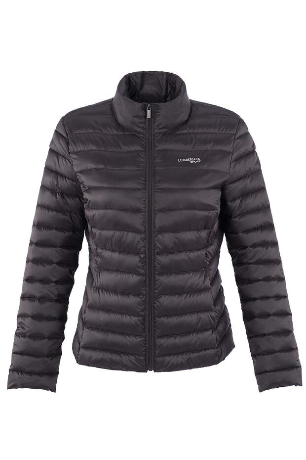 Kadın Siyah Basıc Padded Coat W Şişme Mont - 1