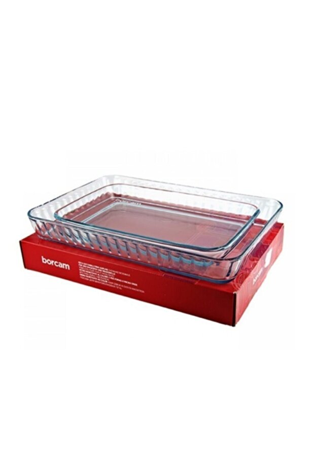 159075 2-Piece Pyrex Rectangular Tray - 2
