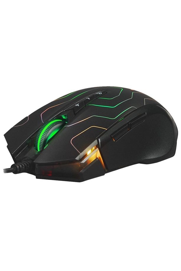 X89 Oscar X7 Neon Maze 2400dpı Usb Makrolu Oyuncu Mouse - 2