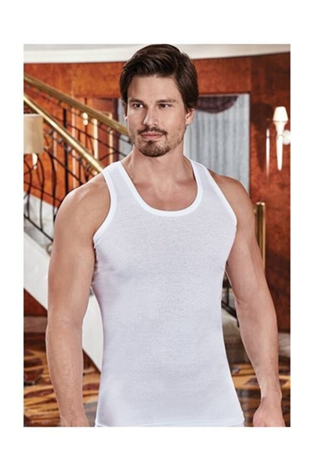 مجموعة رياضية بيضاء للرجال مكونة من 6 قطع - 1