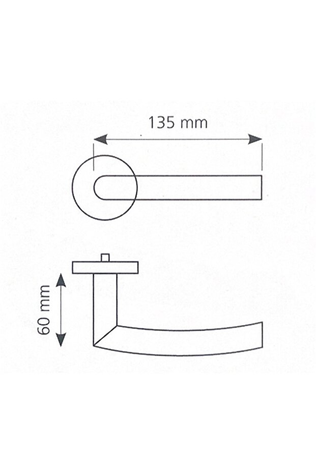 Paslanmaz Kapı Kolu (yay) Yale - 2