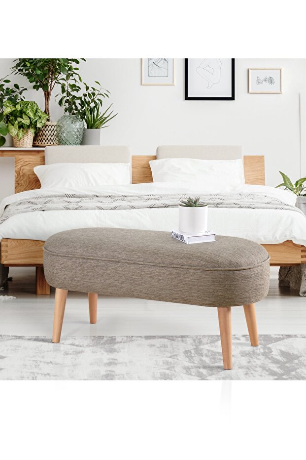 Lednok Bench Puf - Kahve - 2