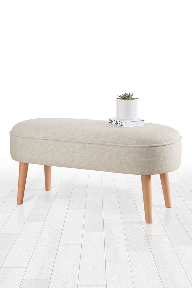 Lednok Bench Puf - Krem - 1