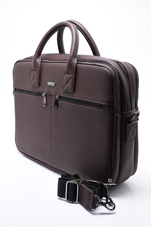 Brown Unisex Laptop & Briefcase