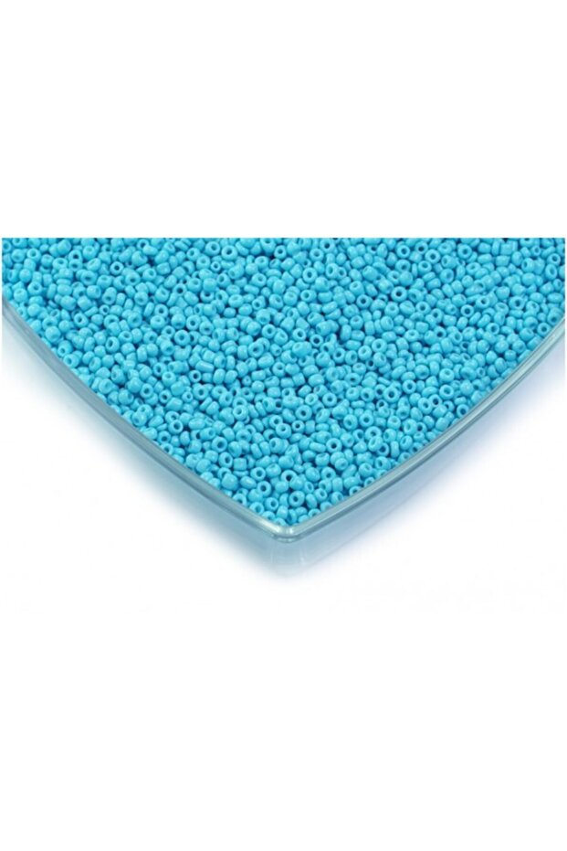 50 Grams Light Blue Sand Beads 3mm