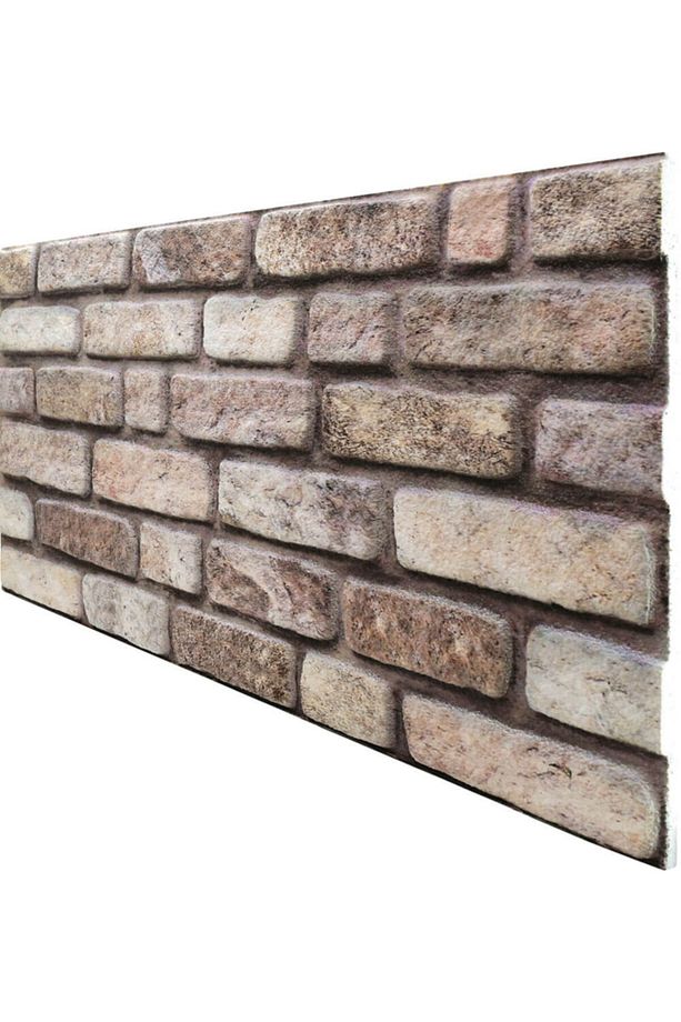 5 Adet (2,5M2) X Tuğla Desenli 3 Boyutlu Renkli Strafor Köpük Duvar Kaplama Paneli (BR-559) - 1