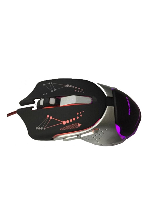Led Işıklı Oyuncu Mouse Rgb Game Mouse 2400 Dpi Pg8813 - 5