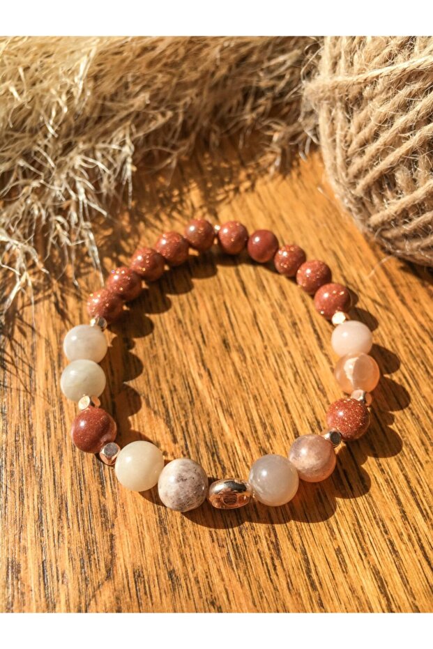 Sunstone and Starstone Bracelet