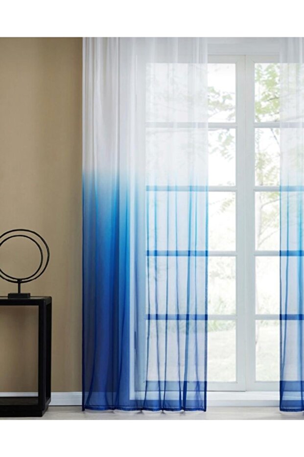 Degrade Mavi Tül Perde - 6