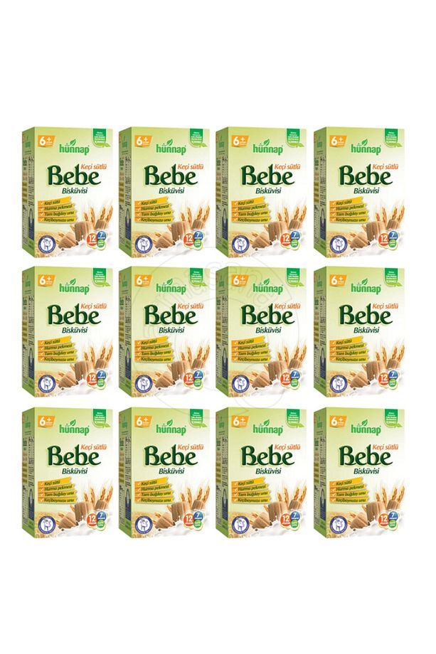 Bebe Bisküvisi Keçi Sütlü 400 Gr X 12 Adet Paket - 1
