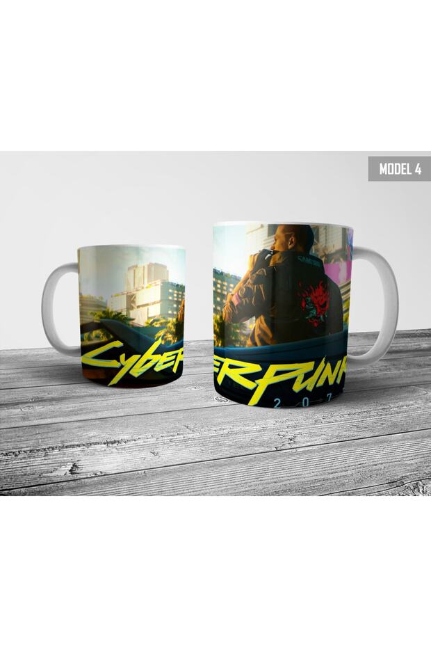 Cyberpunk 2077 Kupa Bardak Model 4 - 1