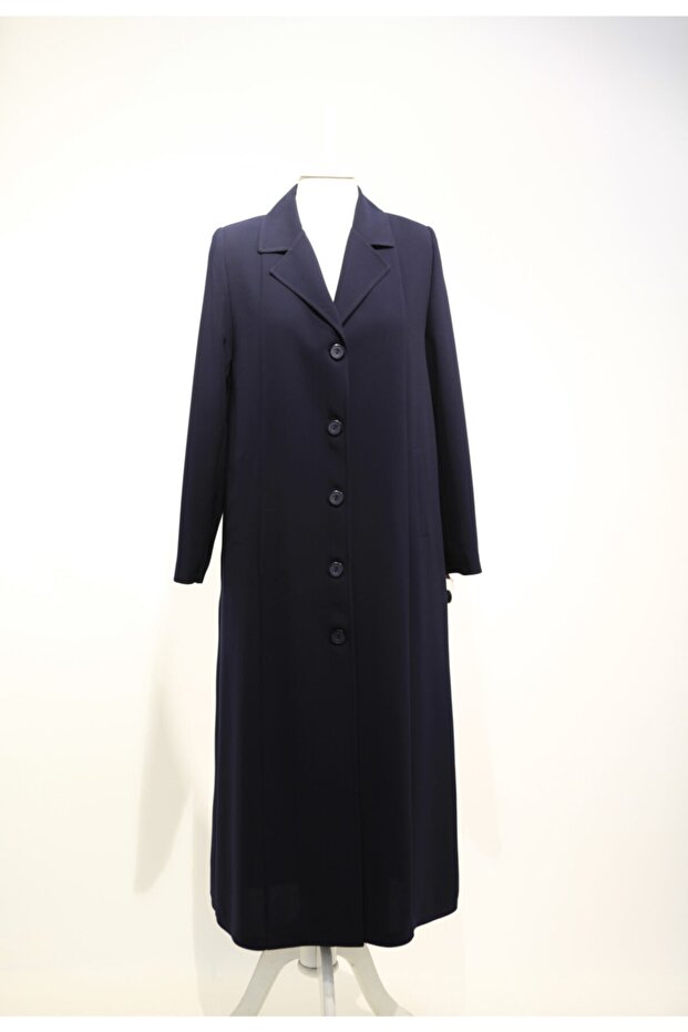 Kadın Lacivert Pardesü - 1