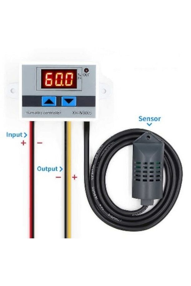 Dijital Nem Kontrol 12v Kuluçka Termostat Xh-w3005 - 3