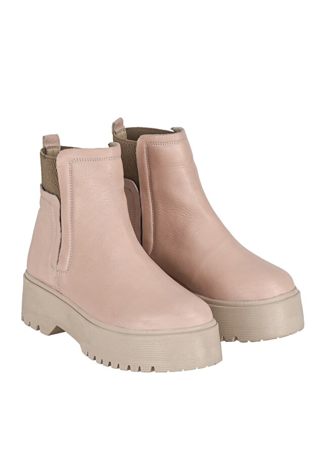 Hakiki Deri Pembe Kadın Bot - 3