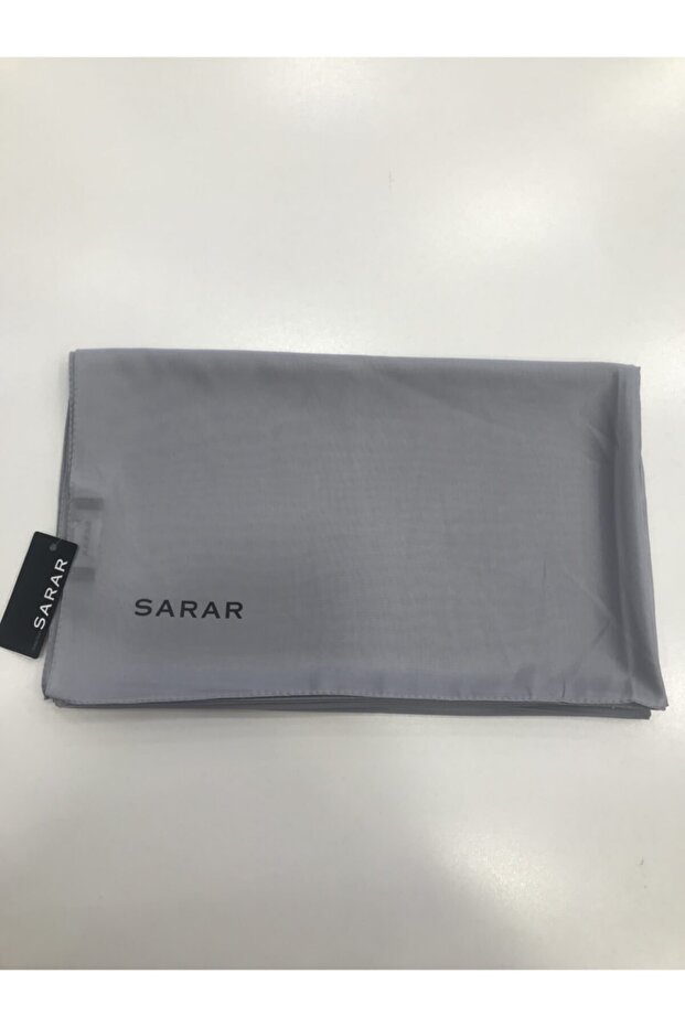 Deri Görünümlü Şifon Şal - 1