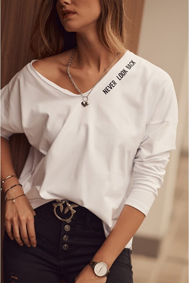 V Yaka Basic Bluz - 5