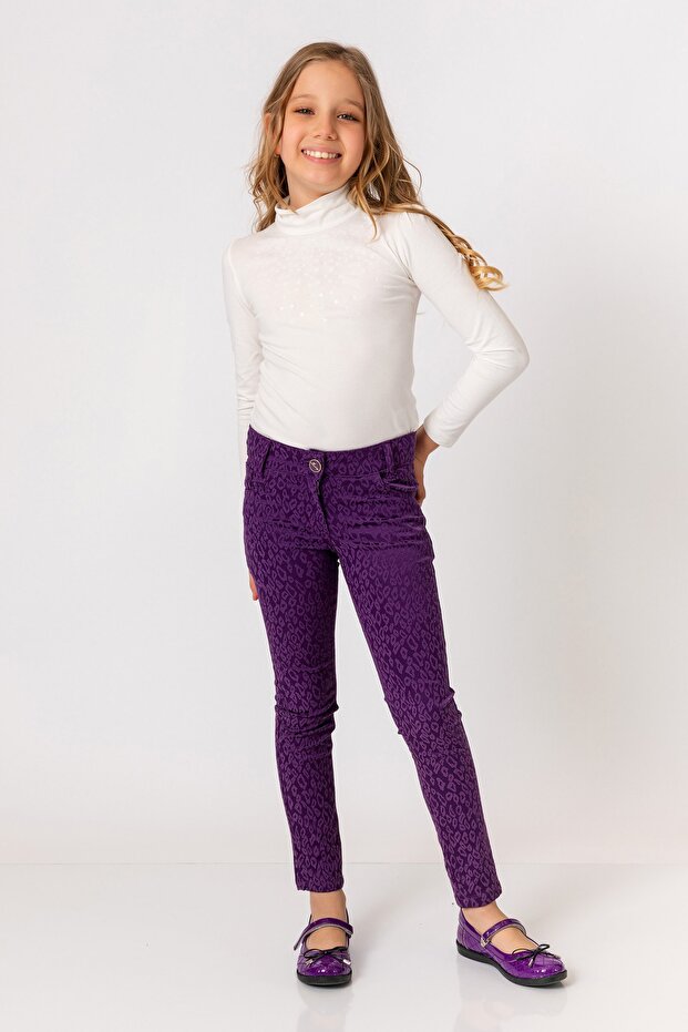 Devojčice ljubičaste pantalone - 1