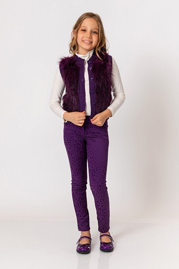 Devojčice ljubičaste pantalone - 2