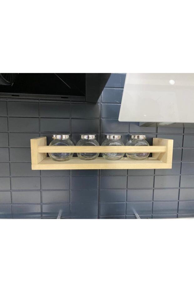 Wooden Decorative Modern Spice Rack Wall Shelf Kitchen Shelf