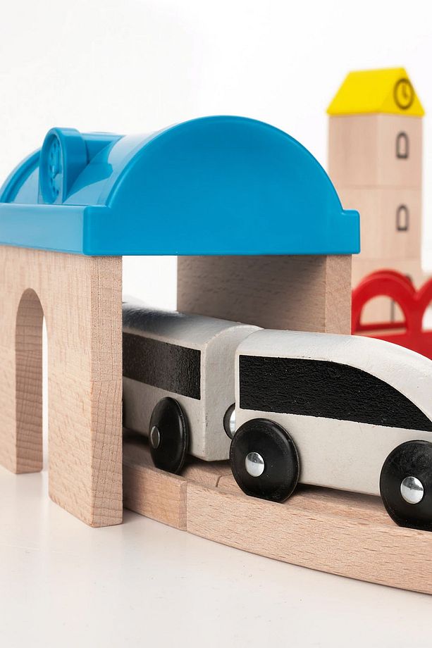 Lillabo Ahşap Tren Seti Raylar Ve Aksesuarlar 45 Parça Set Pc320 - 3