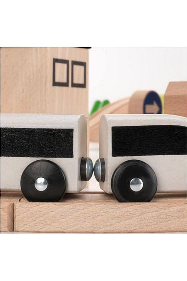 Lillabo Ahşap Tren Seti Raylar Ve Aksesuarlar 45 Parça Set Pc320 - 4