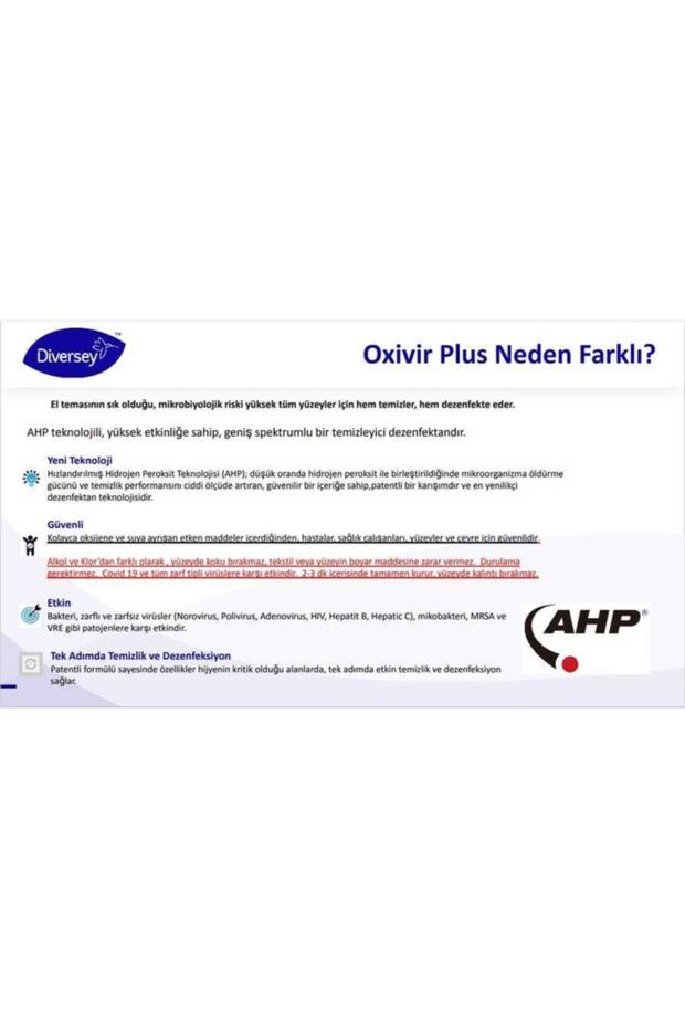 Oxivir Excel Wipe Dezenfektan Mendil 30lu - 70024286 - 2