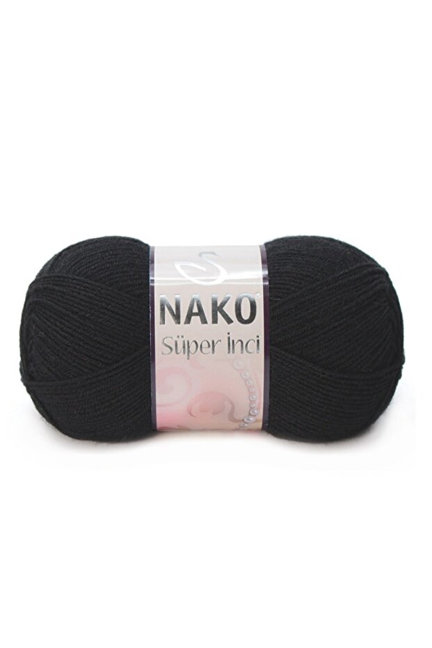 ( 5 Pieces ) Super Pearl 217 Black Hand Knitting Thread Vest Cardigan Sweater Thread Baby Thread