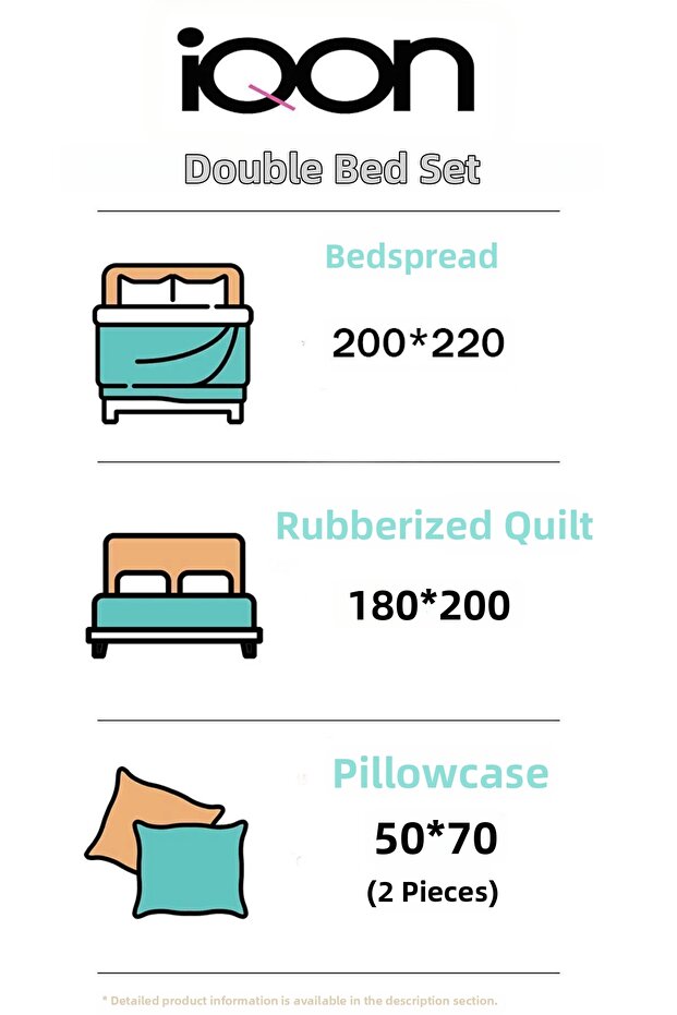 Elastic Sheet Bedding Set Double Size Python Black - 5