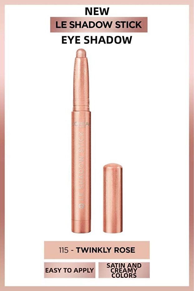 L'Oréal Paris Le Shadow Stick Eyeshadow - 115 Twinkly Rose