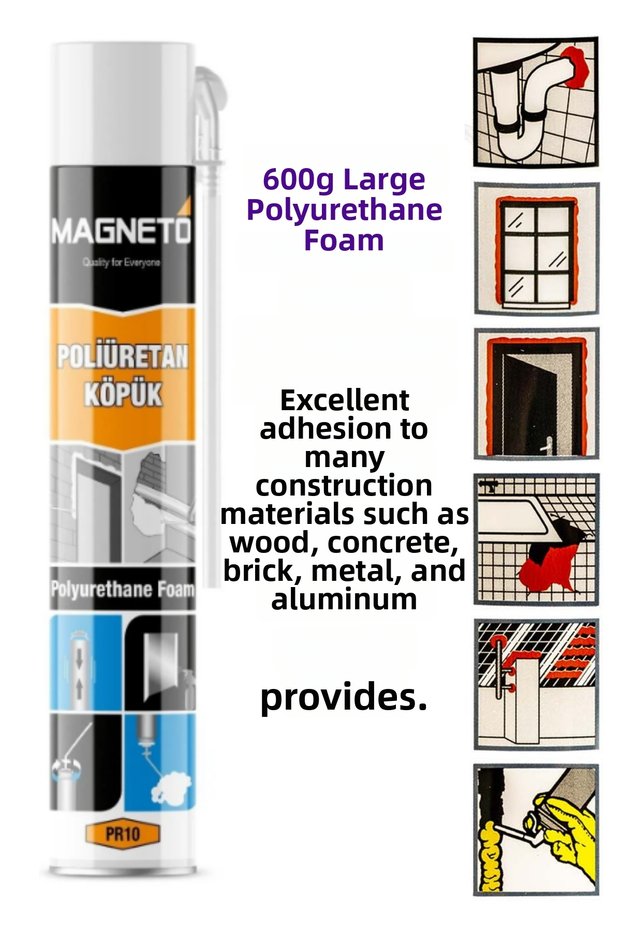 Pu Foam-600Gr-Filling and Sealing Polyurethane Foam